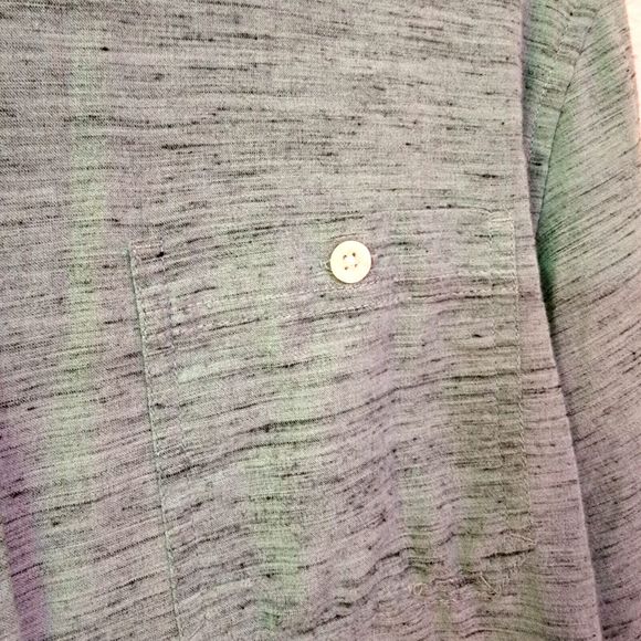 Urban Pipeline Men's Button-Up Long Sleeve Shirt Medium Green - Picture 4 of 5